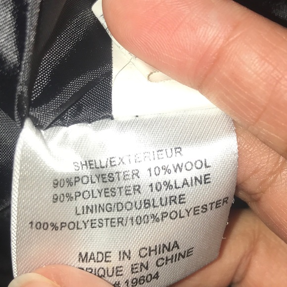 Urban Behaviour Black Buttoned Thick Wool Pea Coat - Picture 8 of 9